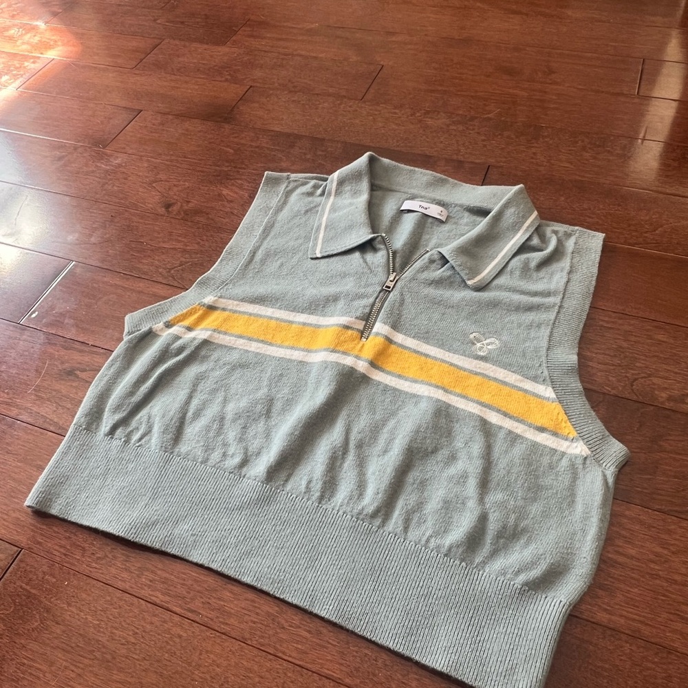 TNA Bayport Cropped Zip Sweater